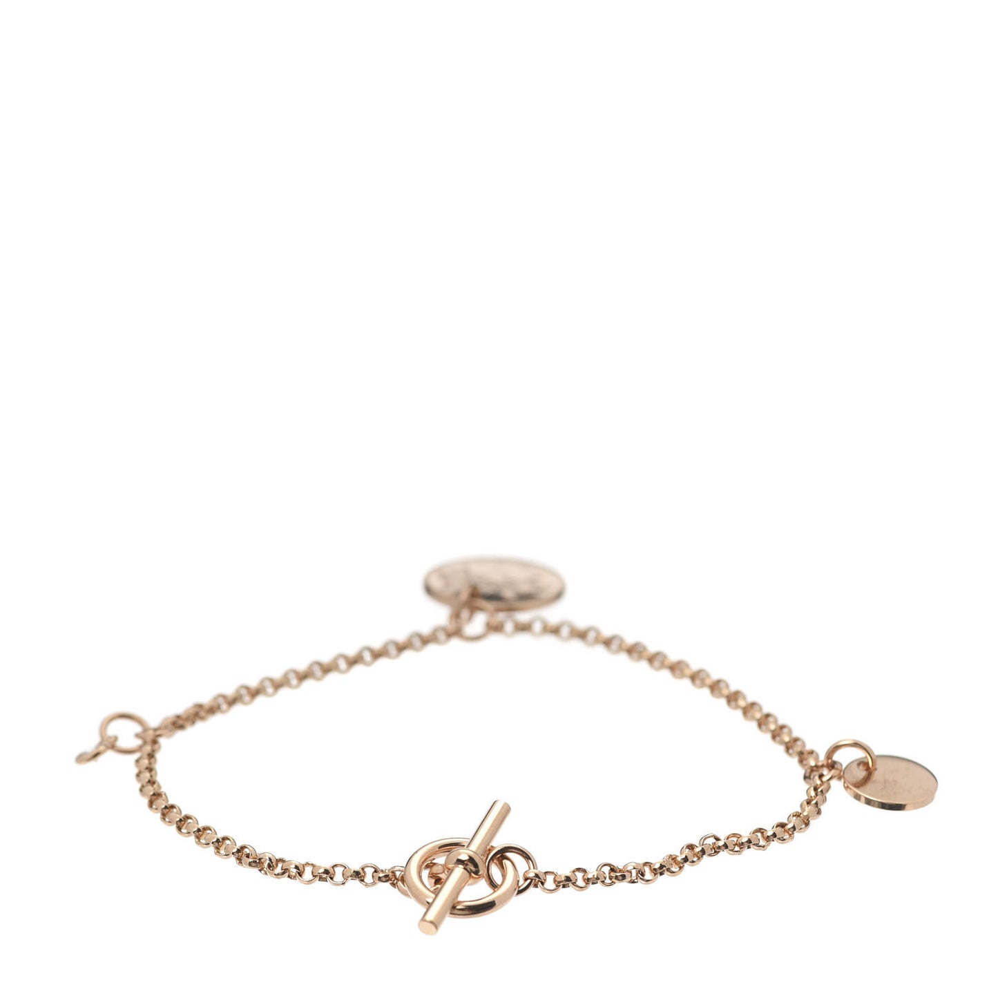 18K Rose Gold Diamond PM Ex-Libris Bracelet ST