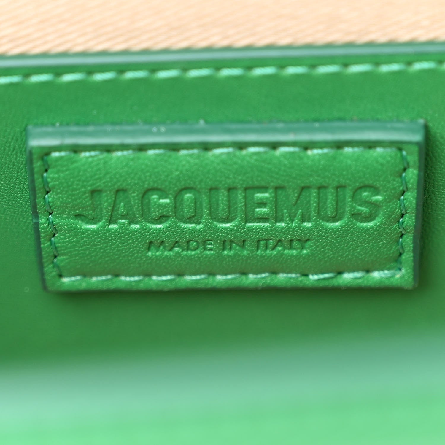 Jacquemus Smooth Calfskin Le Grand Bambino Green 6 of 12