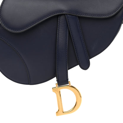 Christian Dior Grained Calfskin Mini Saddle Bag Navy 8 of 10