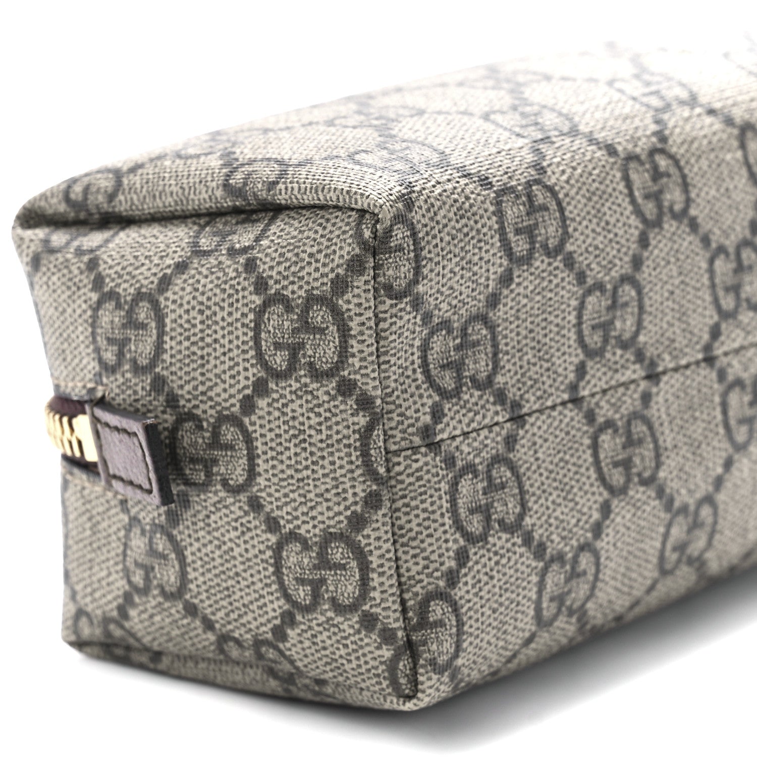 Gucci Soft GG Supreme Monogram Calfskin Small Ophidia Cosmetic Case Beige Ebony New Acero 10 of 11