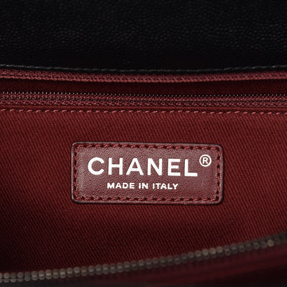 Chanel Caviar Quilted Medium Coco Handle Flap Black 7 of 10
