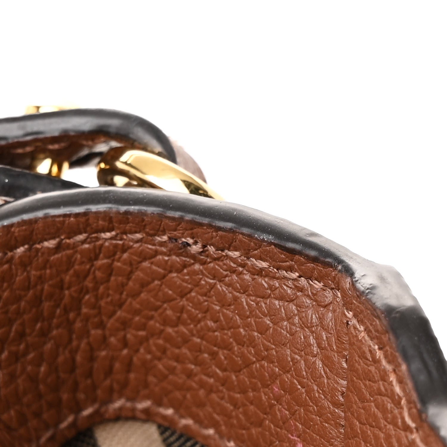 Burberry Calfskin Vintage Check Note Crossbody Bag Tan 13 of 13