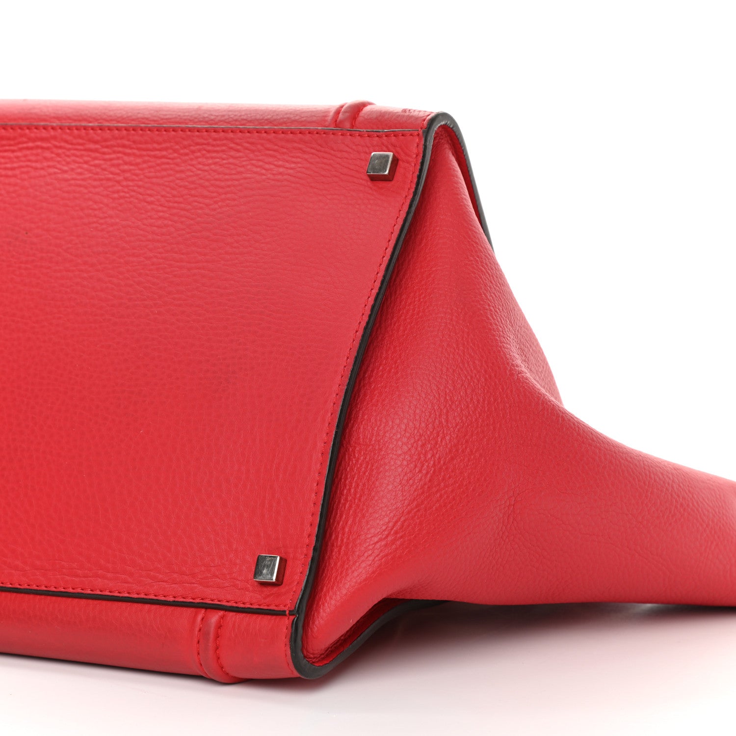 Celine Supple Calfskin Medium Phantom Luggage Vermillion 11 of 12