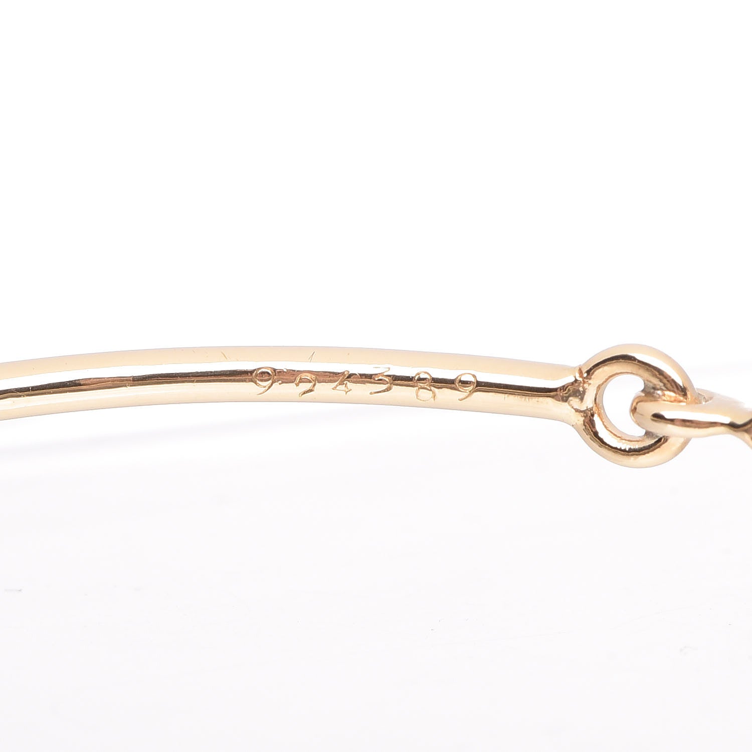 Cartier 18K Yellow Gold Diamond Hindu Floral Bracelet 5 of 7