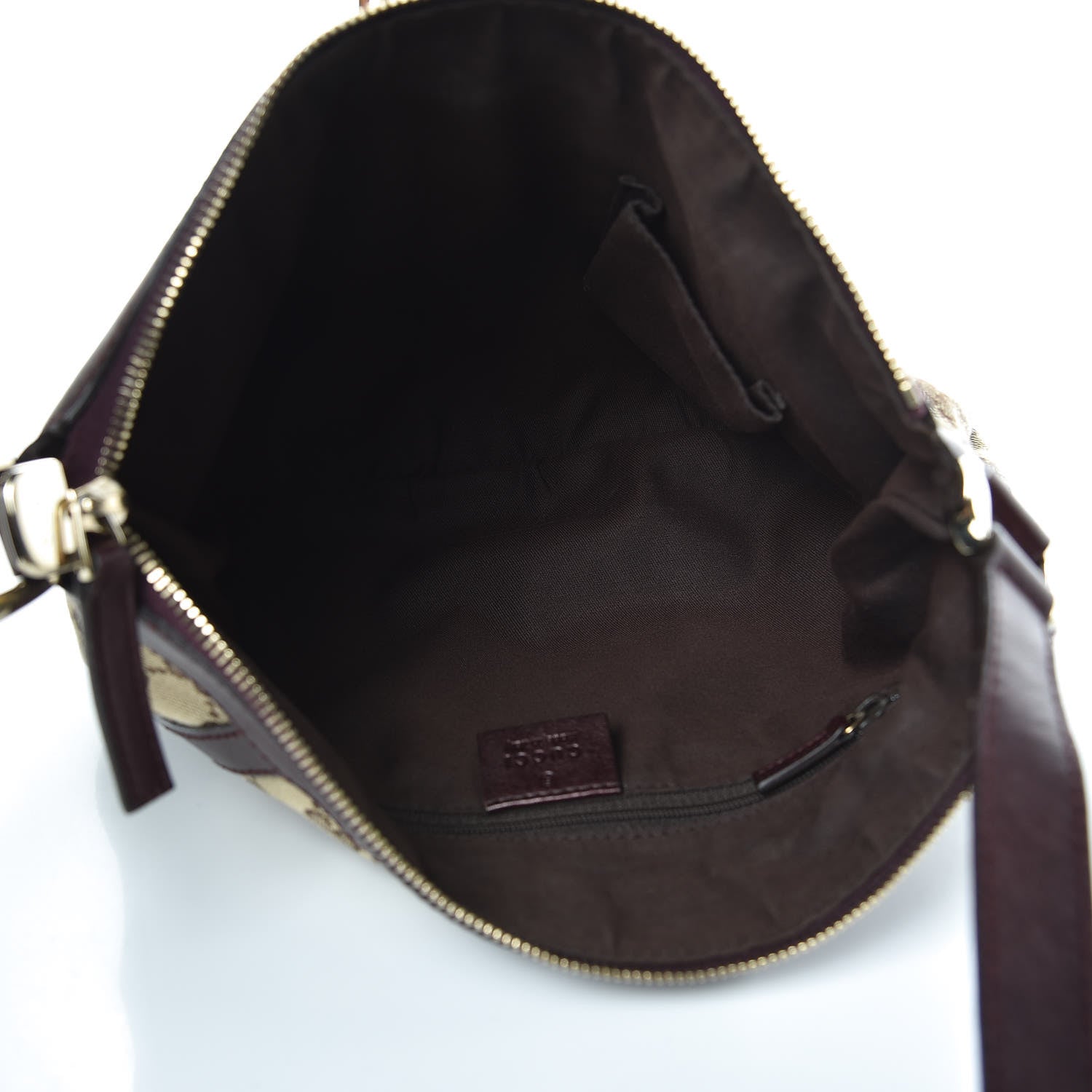 Gucci Crystal Monogram Small D Gold Ring Messenger Purple 5 of 13