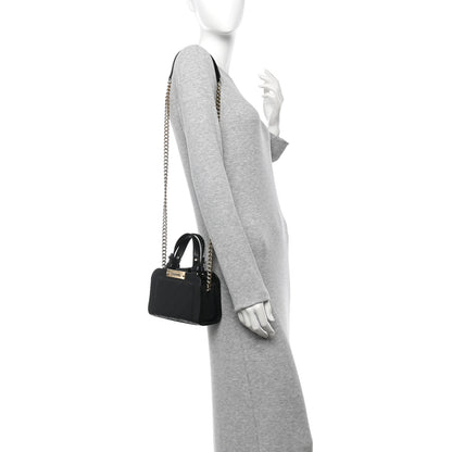 Chanel Grained Calfskin Stitched Mini Label Click Shopper Tote Black 2 of 11