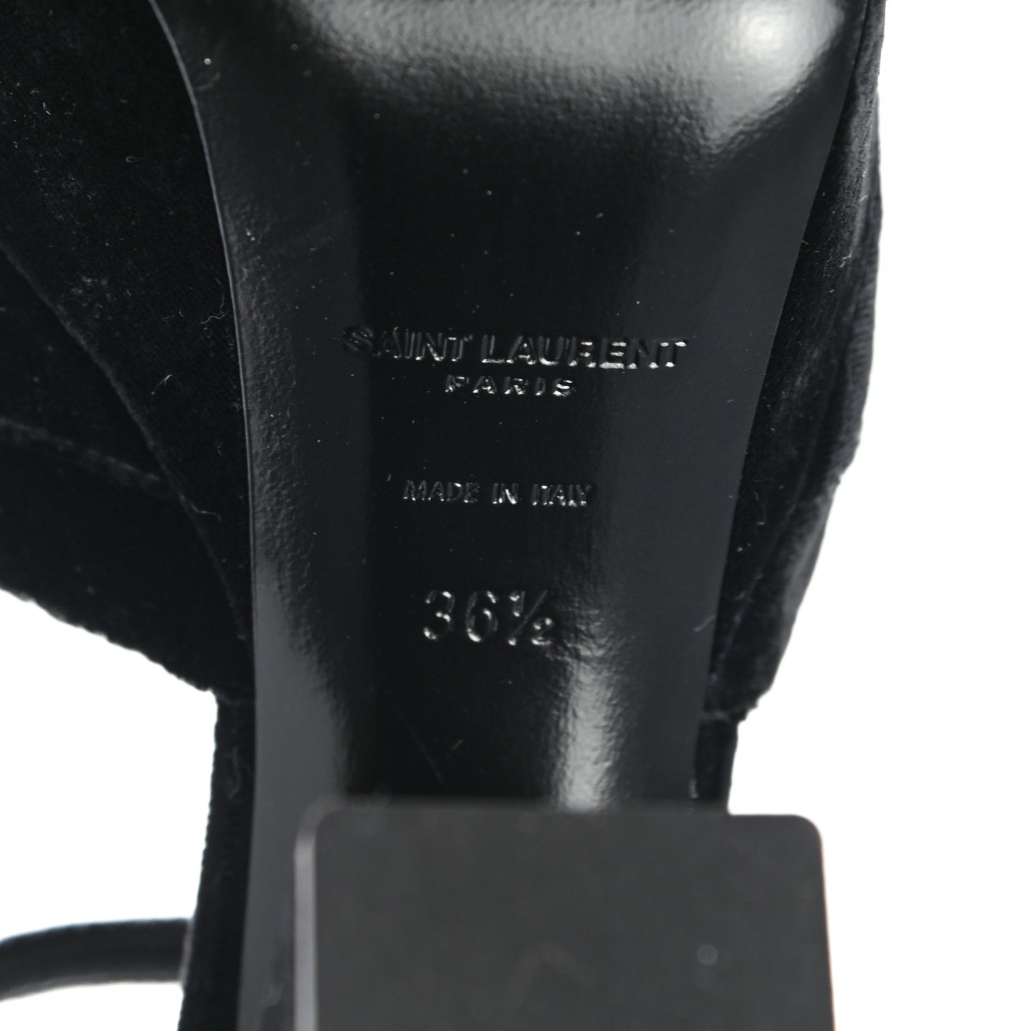Crushed Velvet Farrah Platform Sandals 36.5 Black