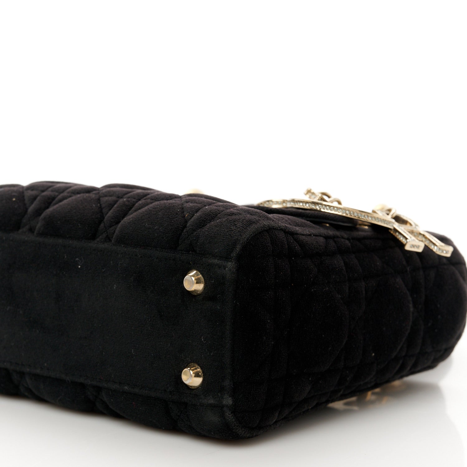 Christian Dior Velvet Mini Lady Dior Black 10 of 10