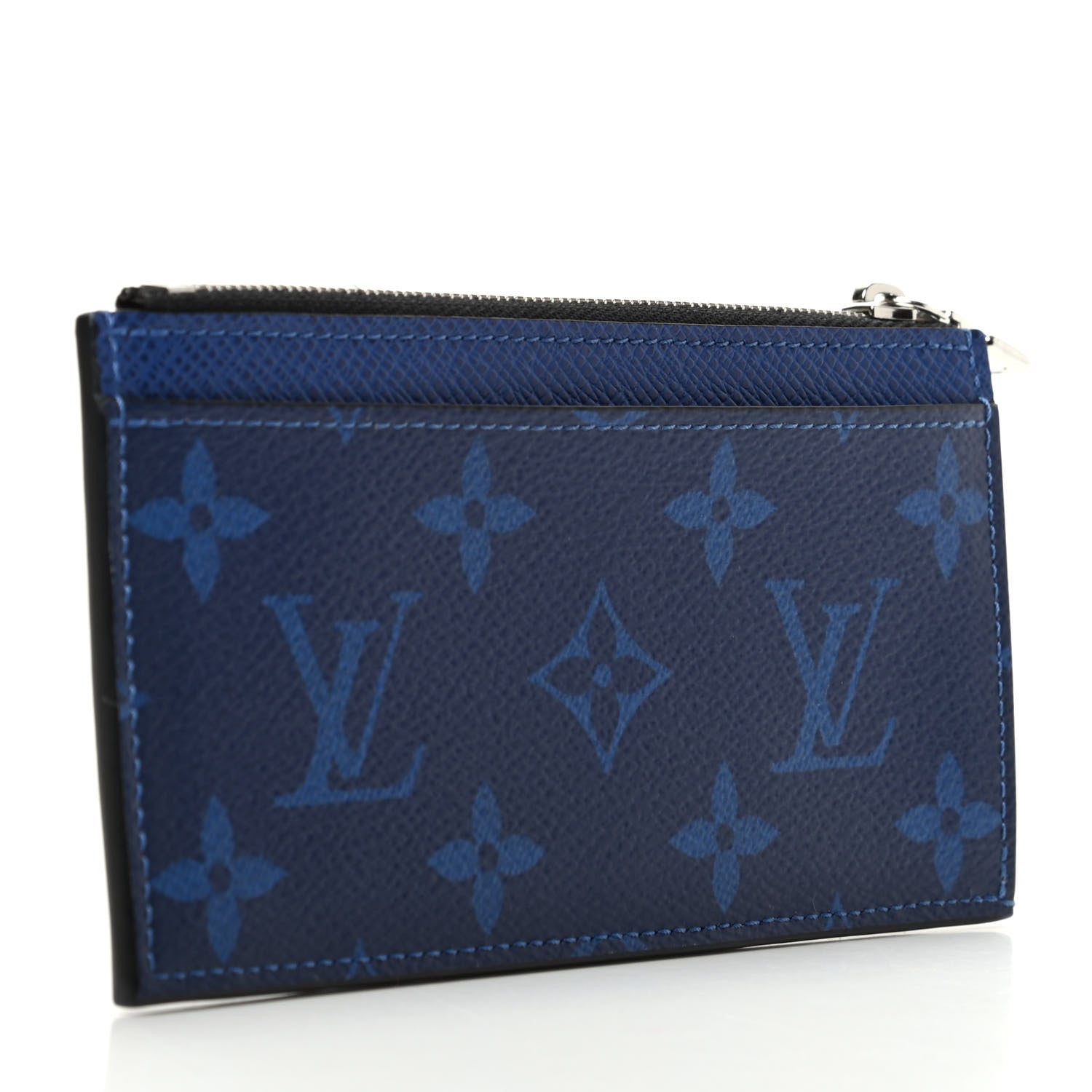 Louis Vuitton Monogram Taiga Coin Card Holder Cobalt 3 of 6