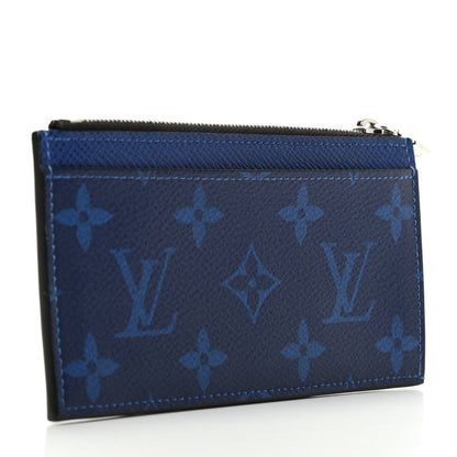 Louis Vuitton Monogram Taiga Coin Card Holder Cobalt 3 of 6