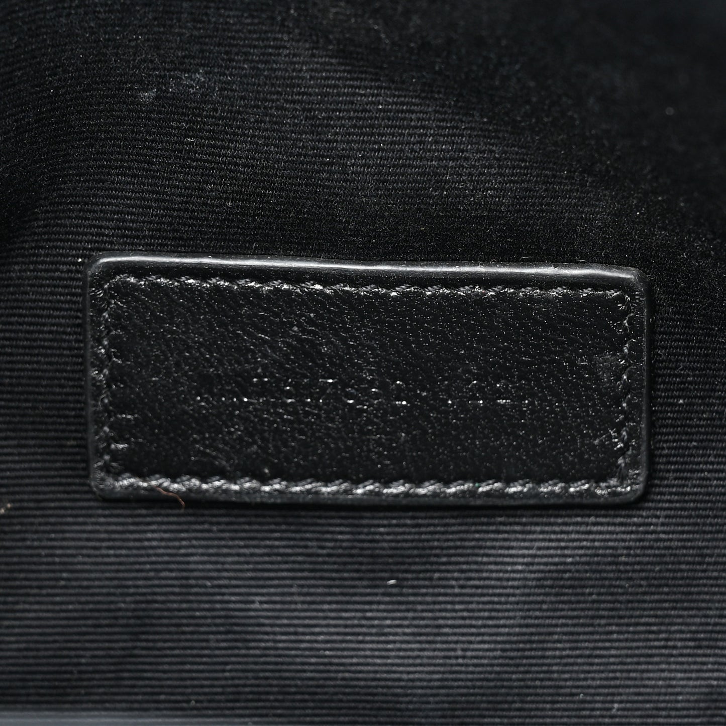 Grain De Poudre Matelasse Chevron Monogram Envelope Clutch Black