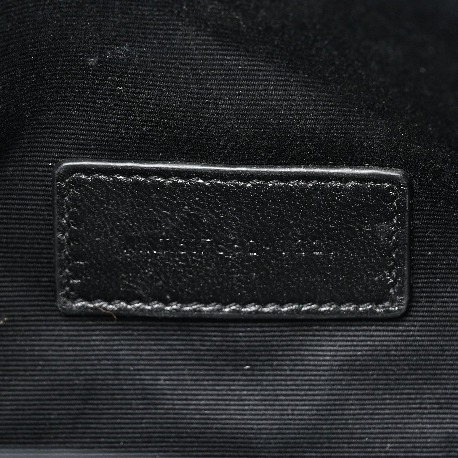Saint Laurent Grain De Poudre Matelasse Chevron Monogram Envelope Clutch Black 7 of 15