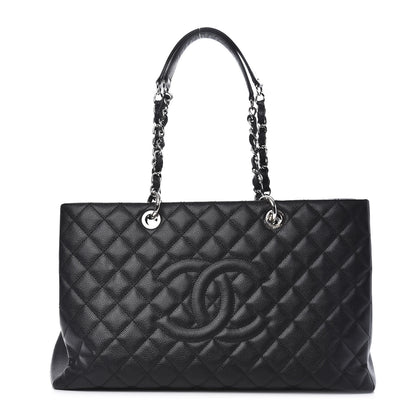 Chanel Caviar Quilted XL Grand Shopping Tote GST Black 1 of 10