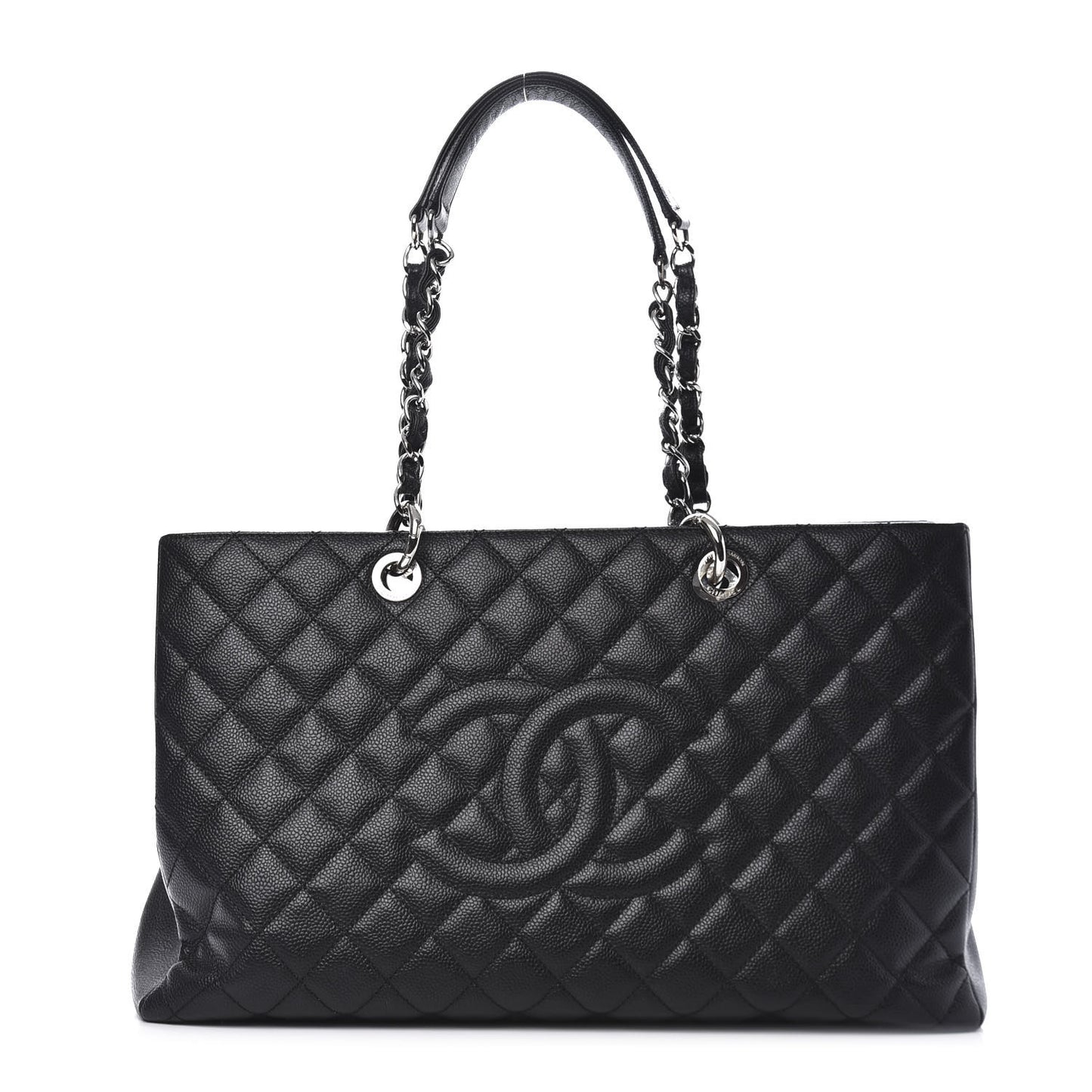 Caviar Quilted XL Grand Shopping Tote GST Black