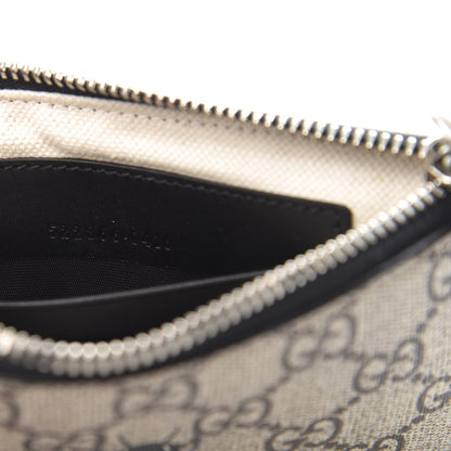 Gucci GG Supreme Monogram Bee Print Wrist Pouch Black 7 of 7