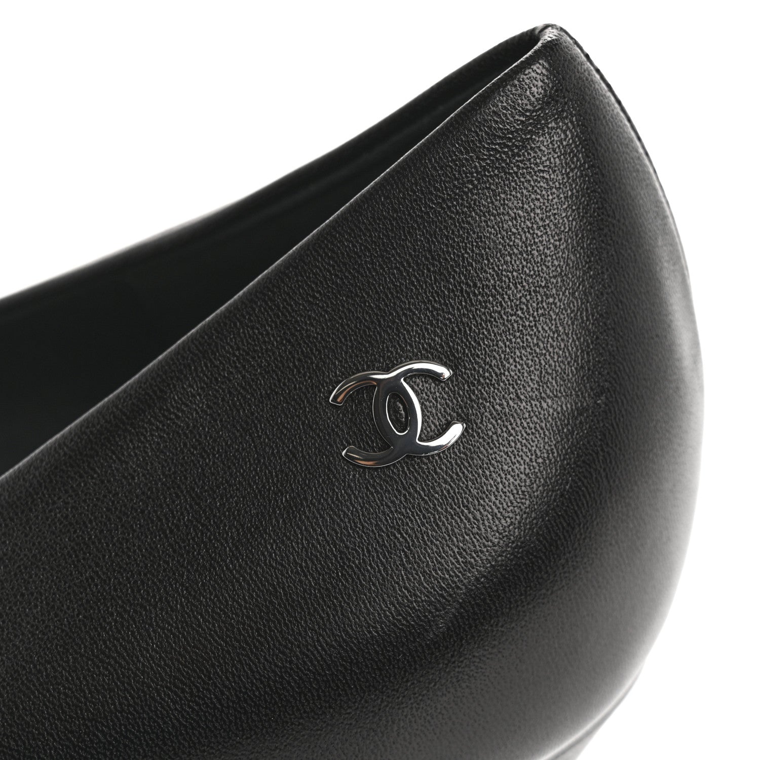 Chanel Lambskin CC Pumps 39.5 Black 9 of 9