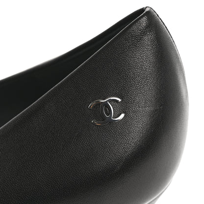 Chanel Lambskin CC Pumps 39.5 Black 9 of 9