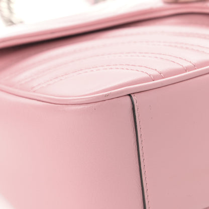 Gucci Calfskin Matelasse Small GG Marmont Shoulder Bag Wild Rose 9 of 13