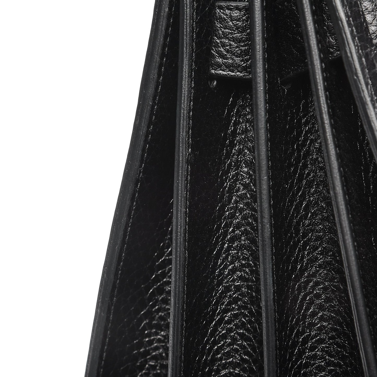 Grained Calfskin Small Sac De Jour Black