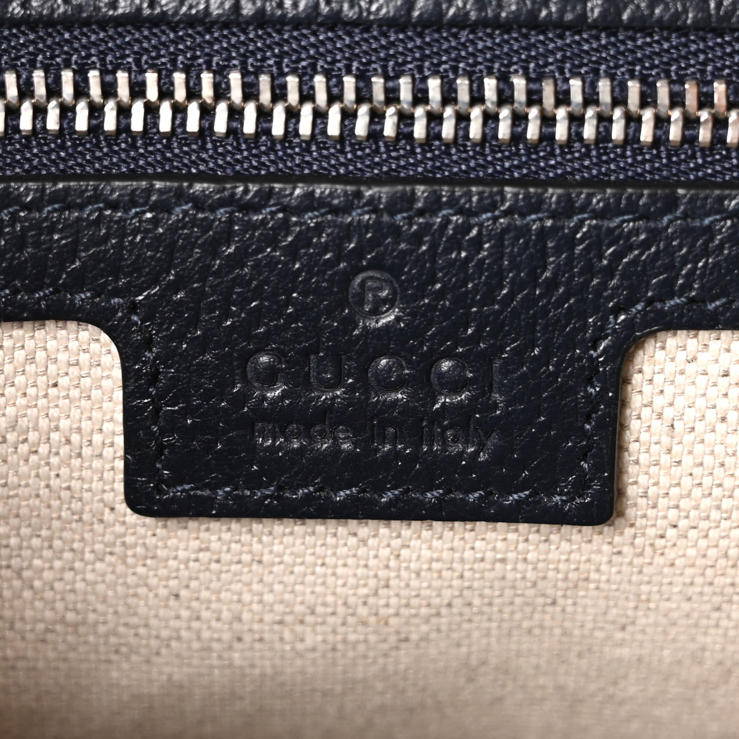 Gucci GG Supreme Monogram Textured Dollar Calfskin Web Studded Mini Ophidia Flap Shoulder Bag Beige Blue 5 of 9