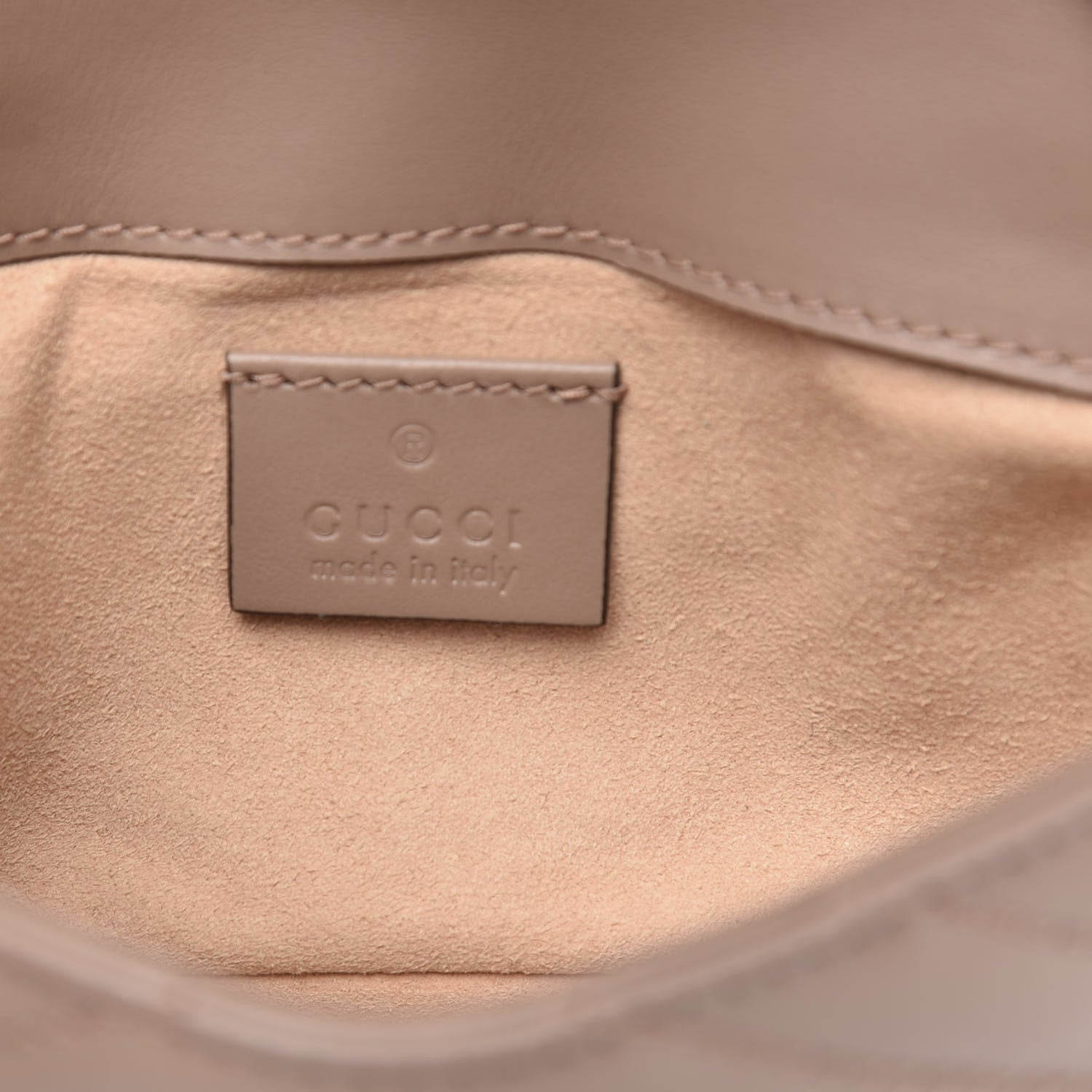 Gucci Calfskin Matelasse Super Mini GG Marmont Shoulder Bag Porcelain Rose 6 of 10