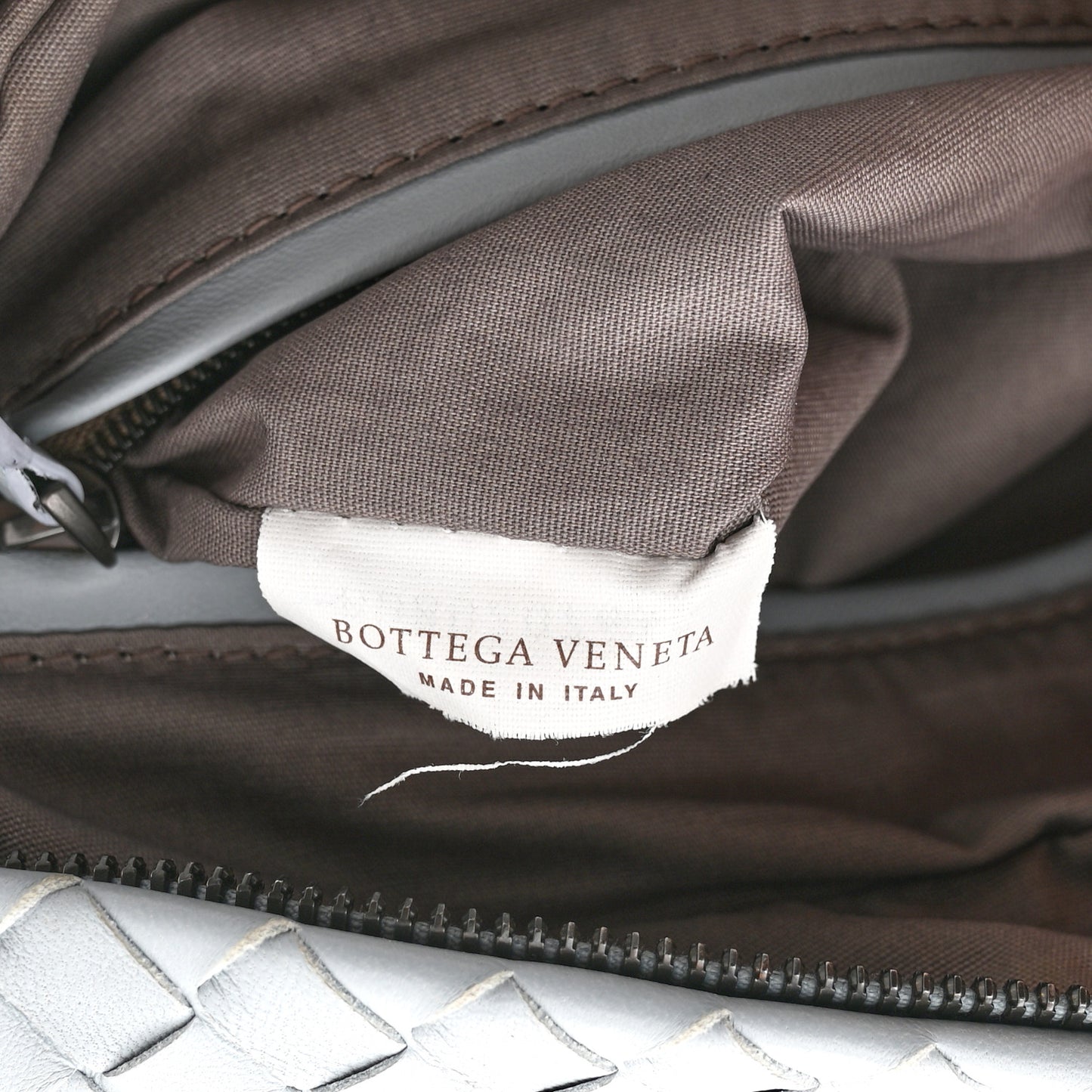 Nappa Intrecciato Small Camera Bag Teal Washed