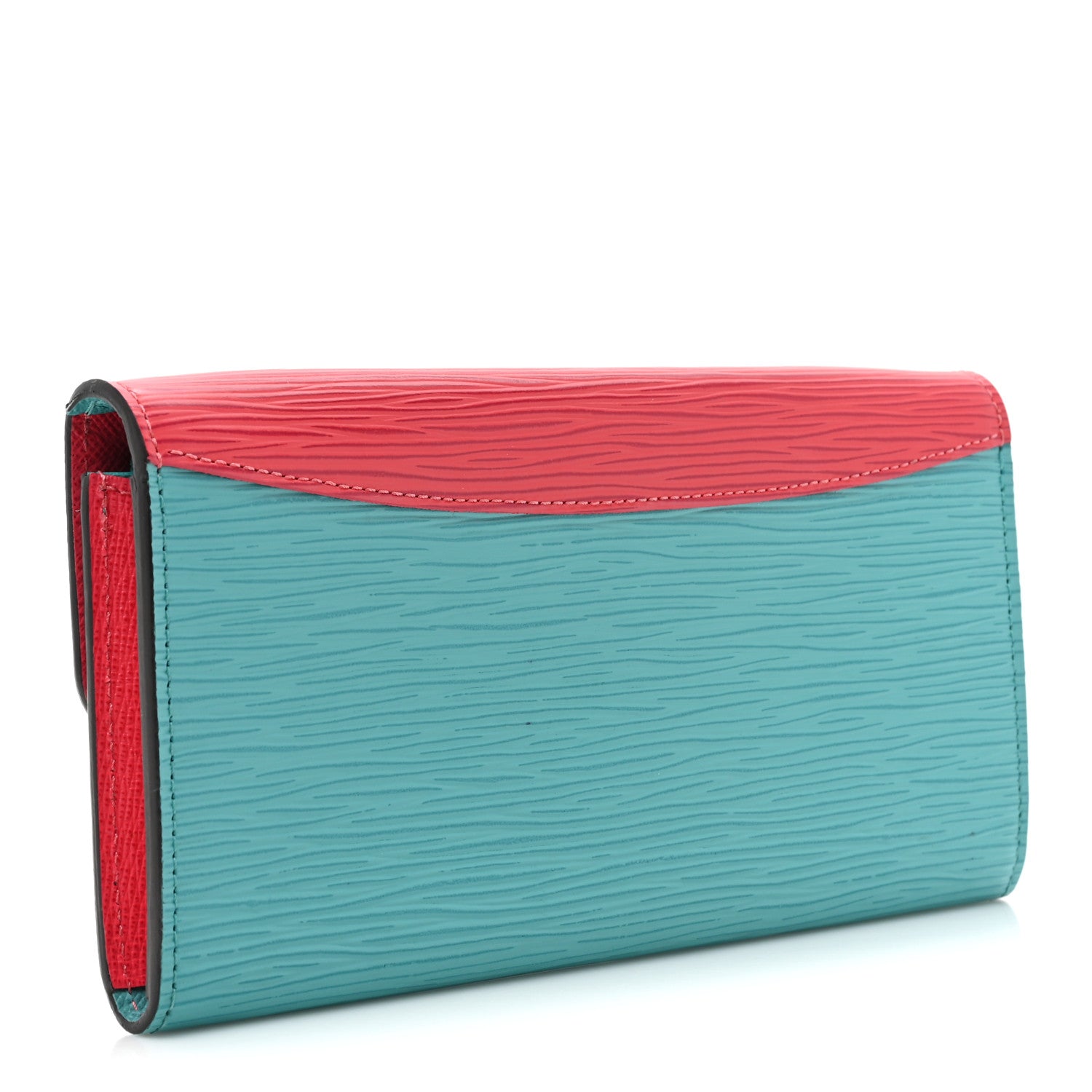 Louis Vuitton Epi Emilie Wallet Turquoise Grenade 3 of 13