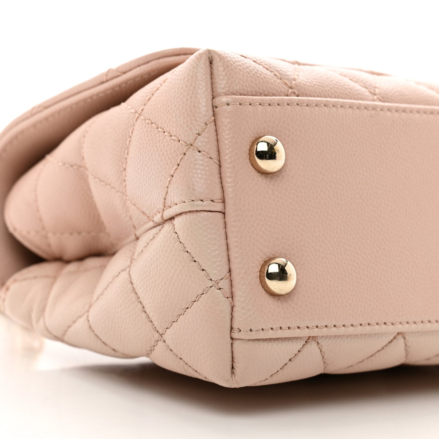 Caviar Quilted Extra Mini Coco Handle Flap Light Pink
