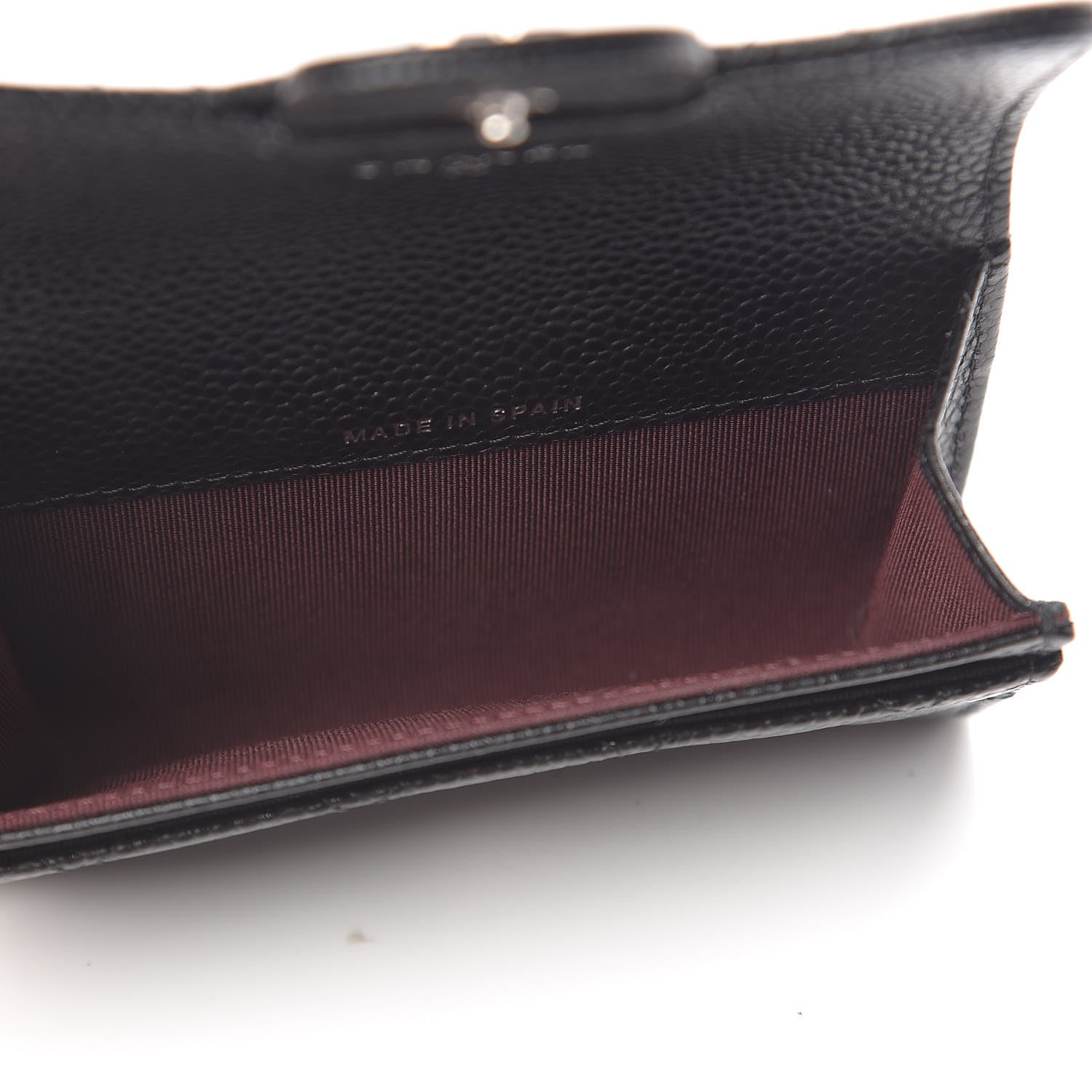Chanel Caviar Quilted Flap Card Holder Wallet Black 5 of 8