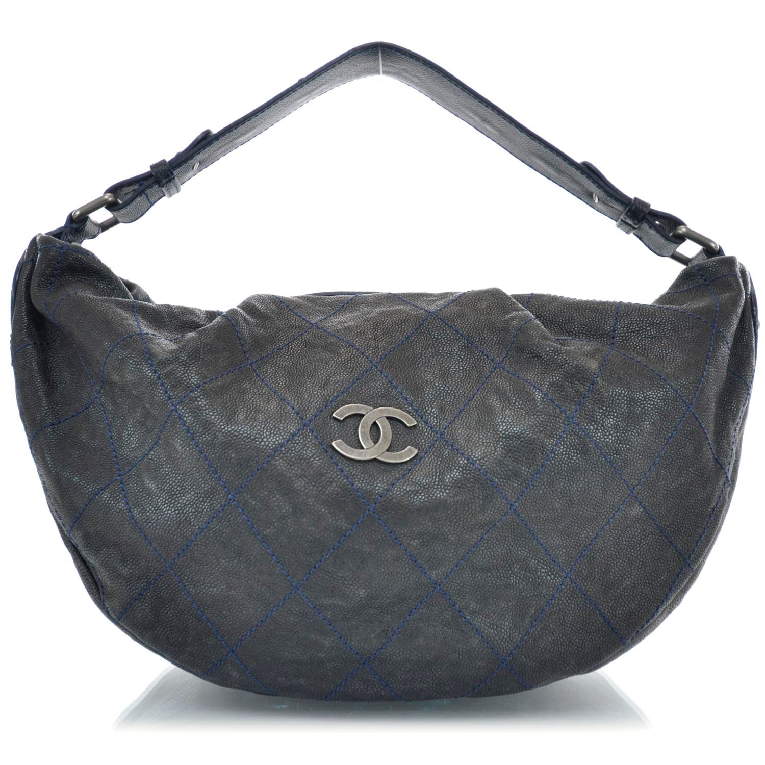 Chanel Caviar Outdoor Ligne Hobo Bag Black 1 of 9