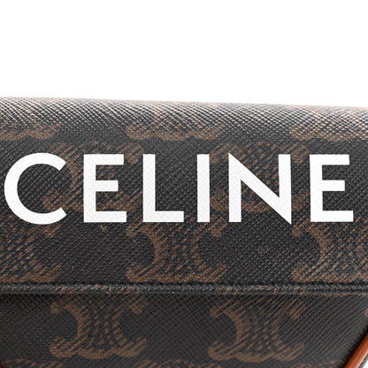 Celine Triomphe Canvas Mini Triangle Crossbody Bag Tan 8 of 11