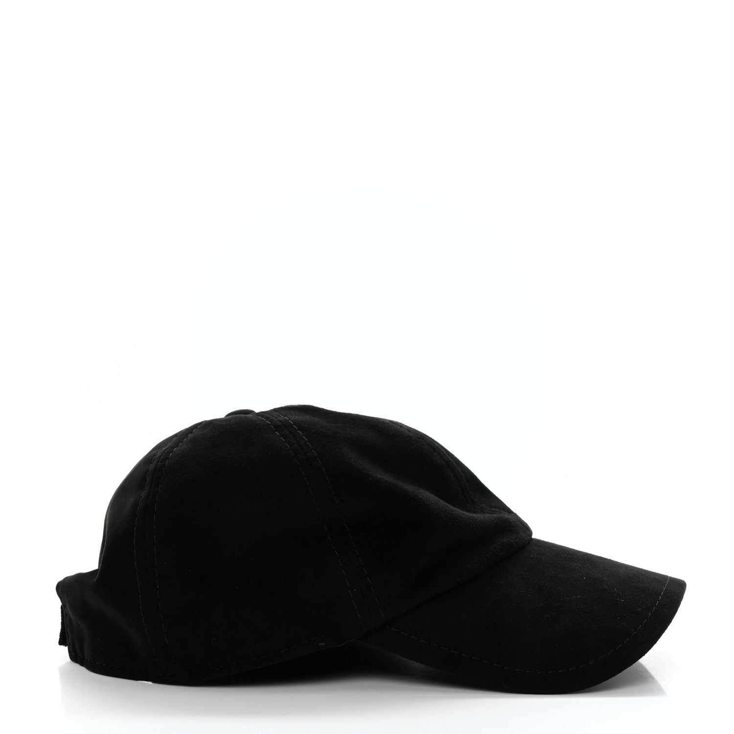 Chanel Suede Goatskin CC Cap Hat Black 5 of 9