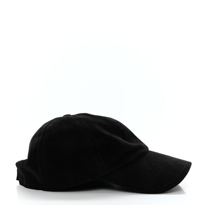 Chanel Suede Goatskin CC Cap Hat Black 5 of 9