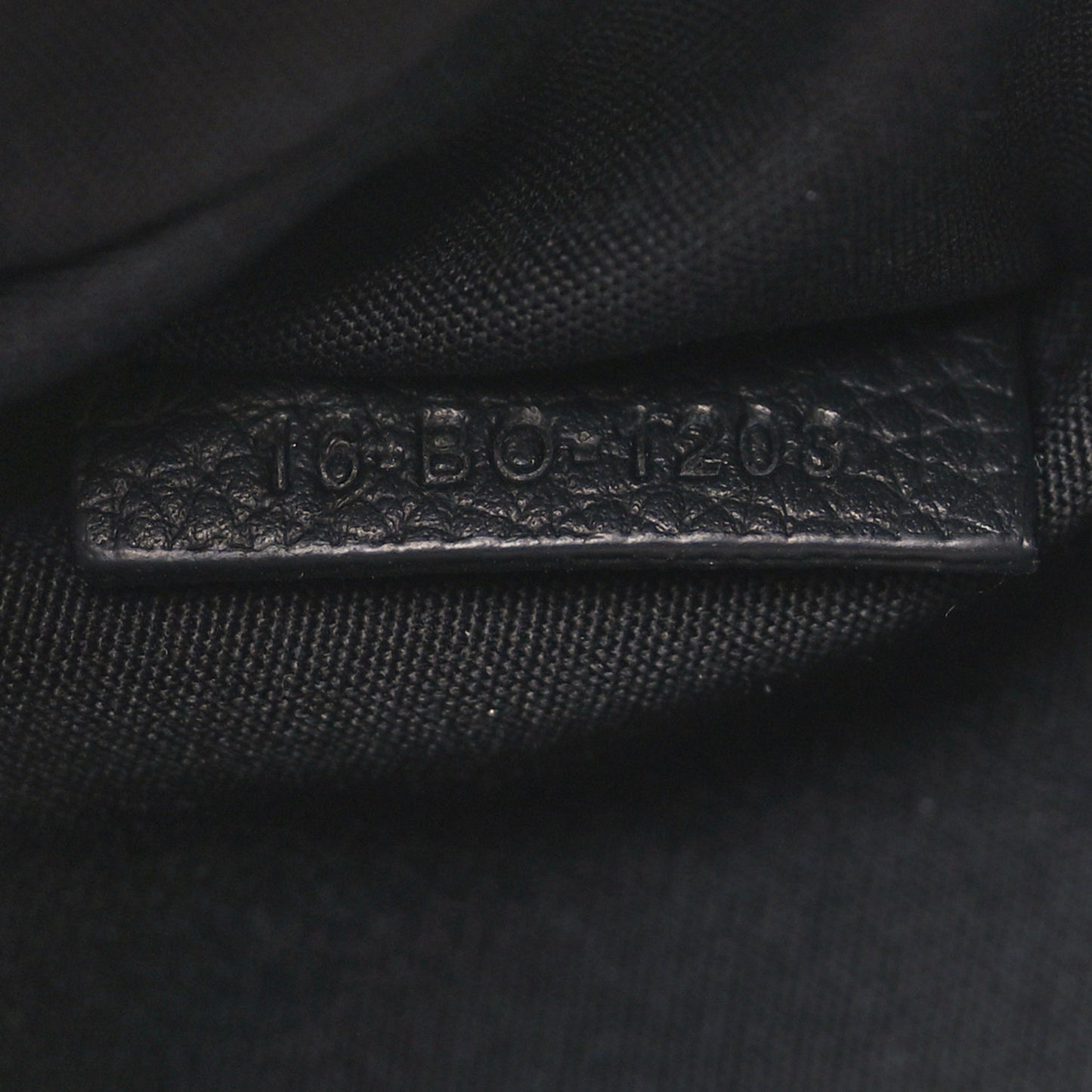 Grained Calfskin Oblique Scarab Sling Bag Blue Black