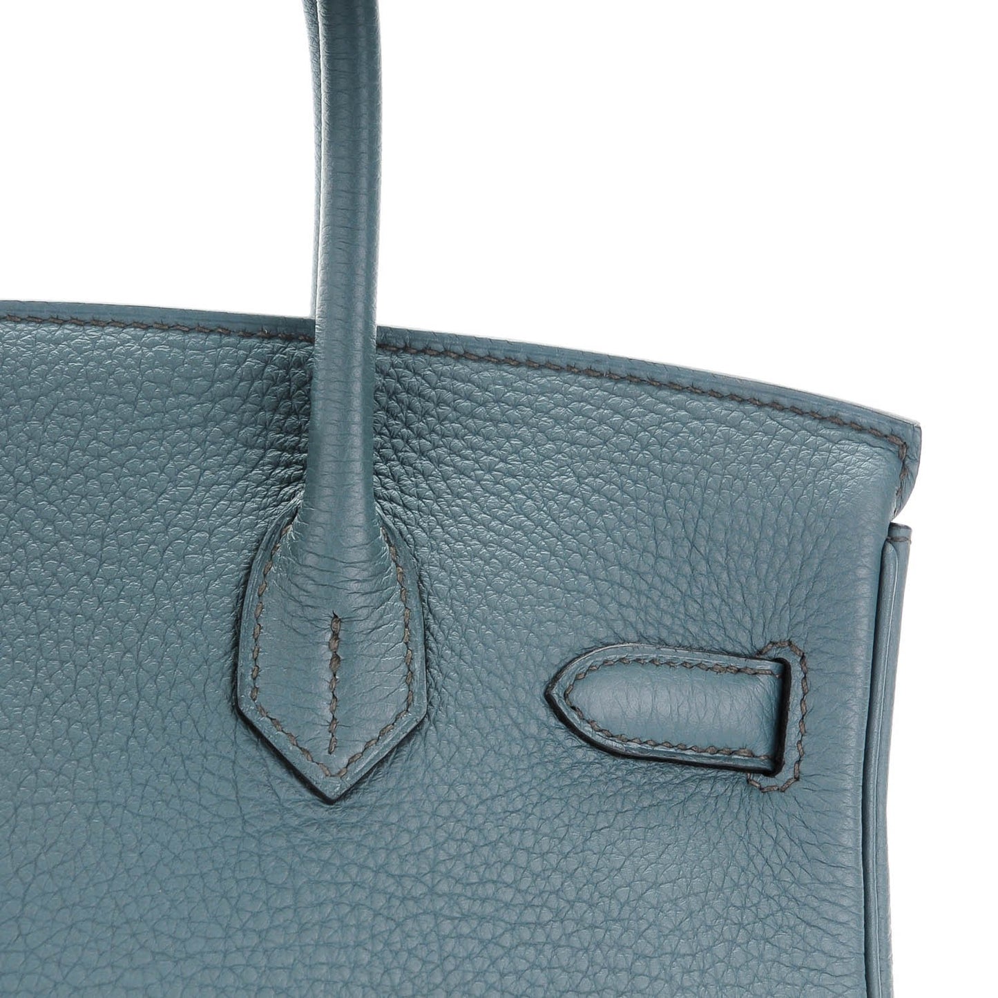 Taurillon Clemence Birkin 30 Bleu Orage