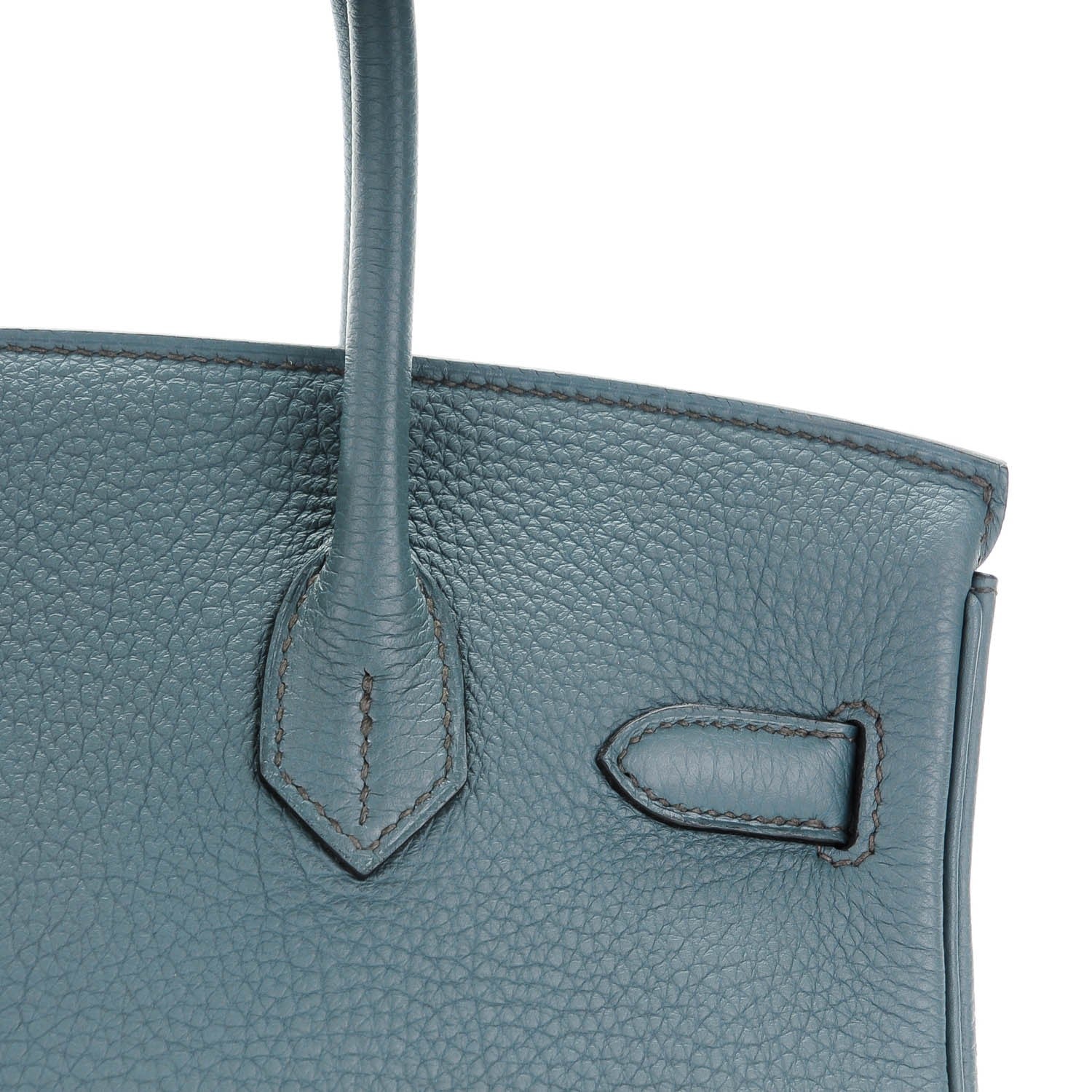 Hermes Taurillon Clemence Birkin 30 Bleu Orage 24 of 26