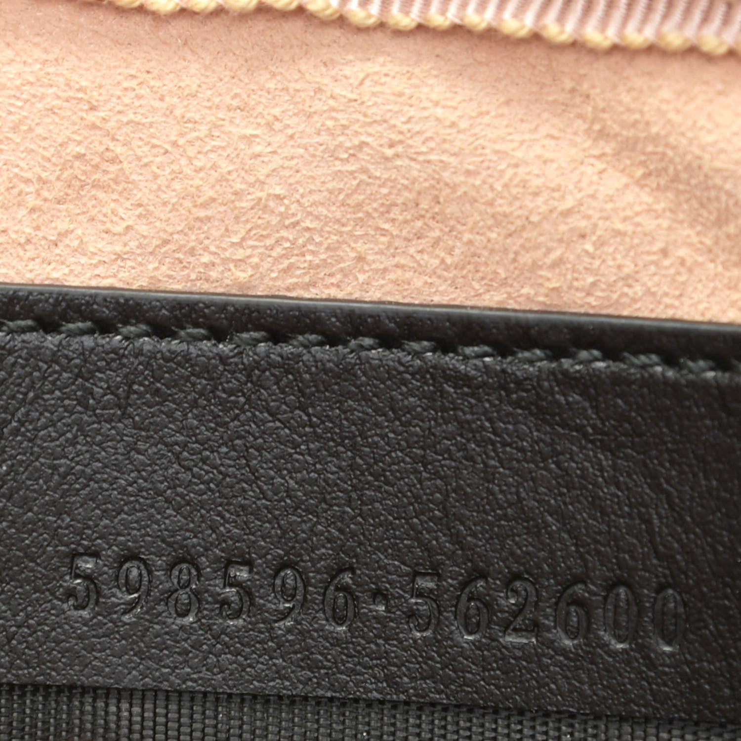 Gucci Calfskin Matelasse Mini GG Marmont Chain Crossbody Bag Black 9 of 9