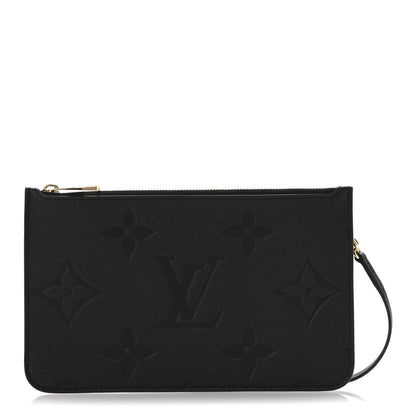 Louis Vuitton Empreinte Monogram Giant Neverfull MM Pochette Black 1 of 7