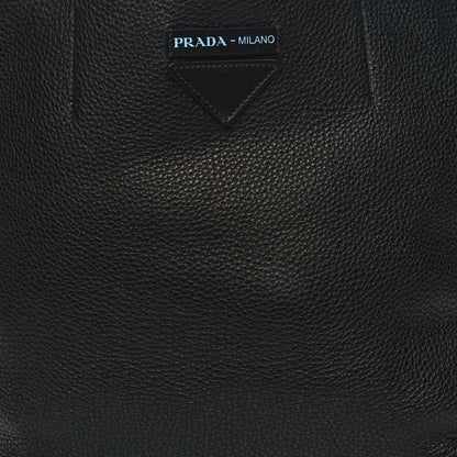 Prada Vitello Daino Small Concept Shopper Tote Black Astrale 9 of 12