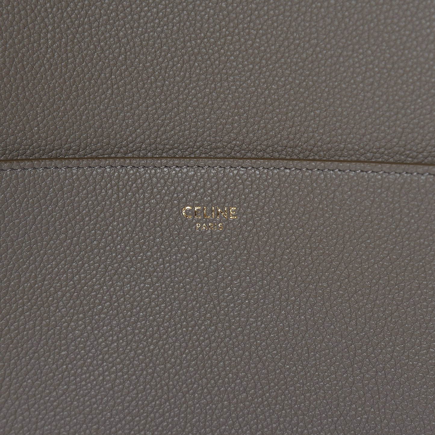 Soft Grained Calfskin Sangle Bucket Bag Taupe