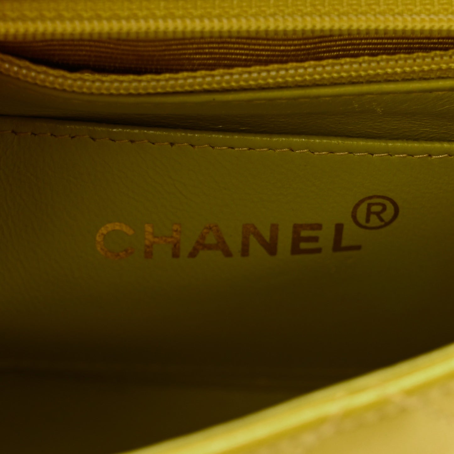 Lambskin Quilted Mini Square Flap Green