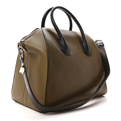 Givenchy Sugar Goatskin Medium Tri-Color Antigona Khaki Black 3 of 10