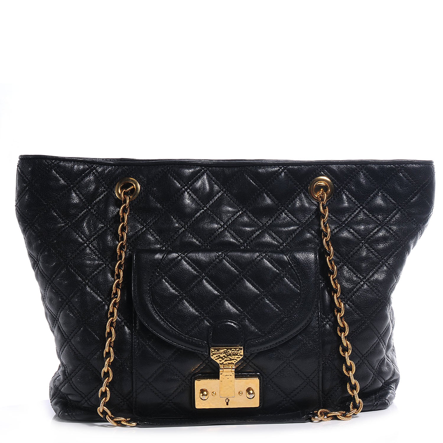 Marc Jacobs Leather Quilted Astor Shoulder Bag Black 1 of 26