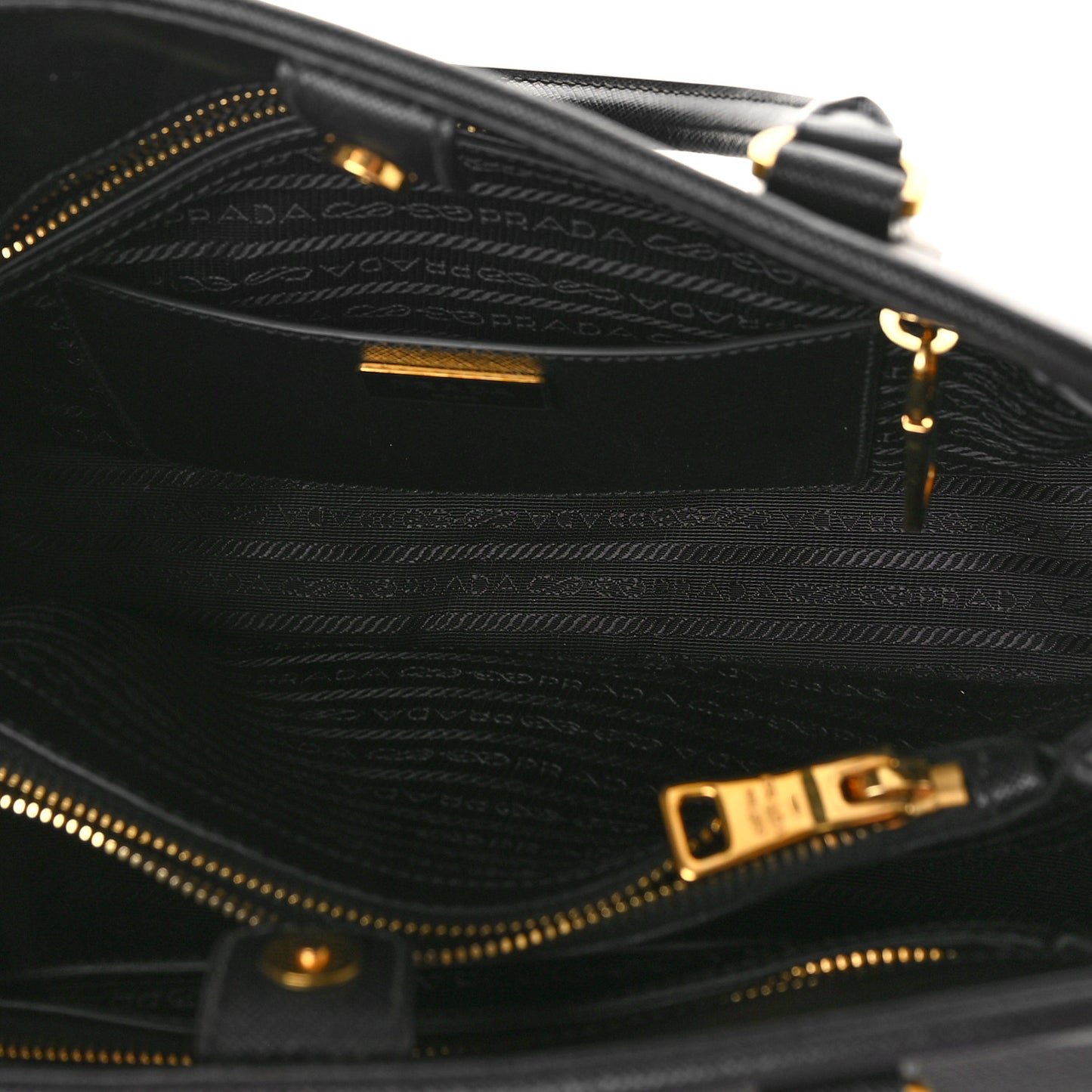 Saffiano Lux Medium Promenade Tote Black