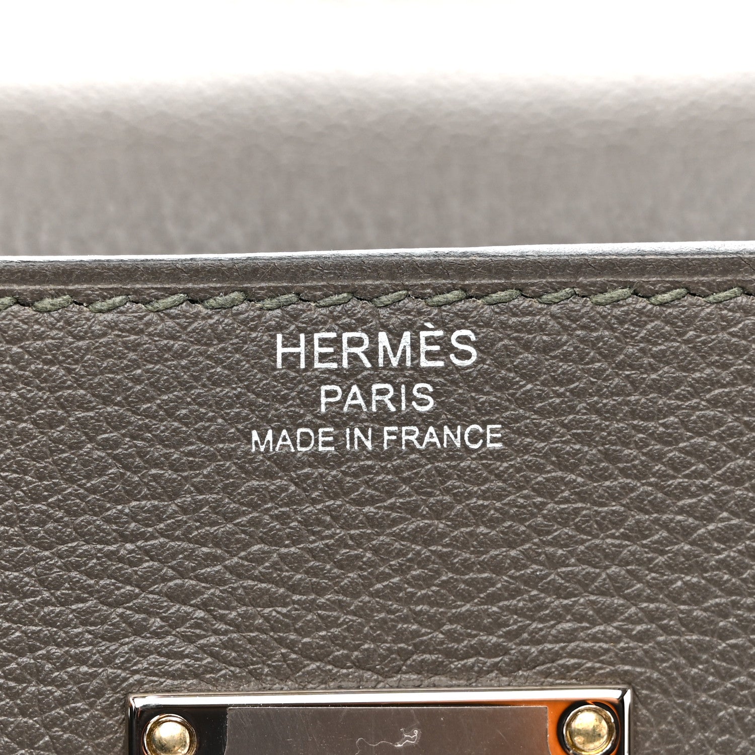 Hermes Evercolor Kelly Messenger PM Vert De Gris 6 of 15