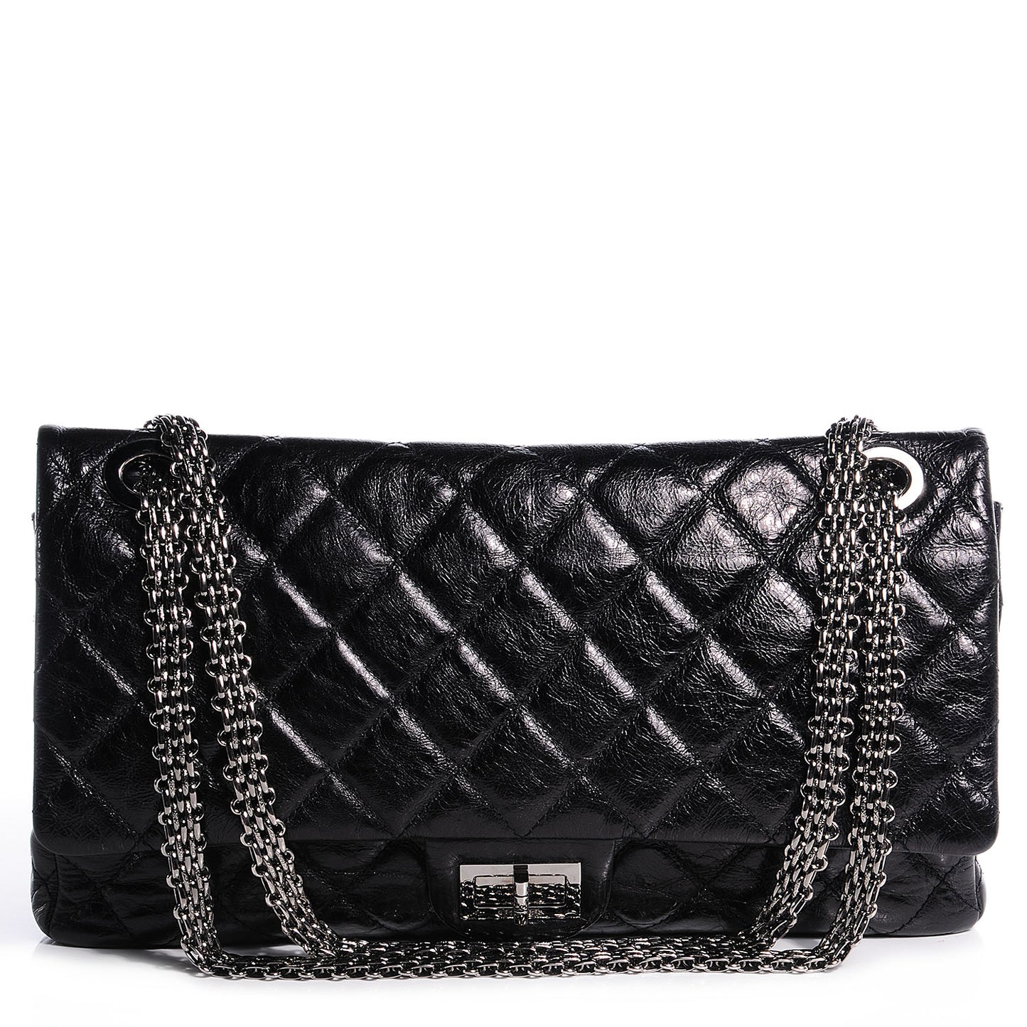 Calfskin 2.55 Reissue 228 Flap Black