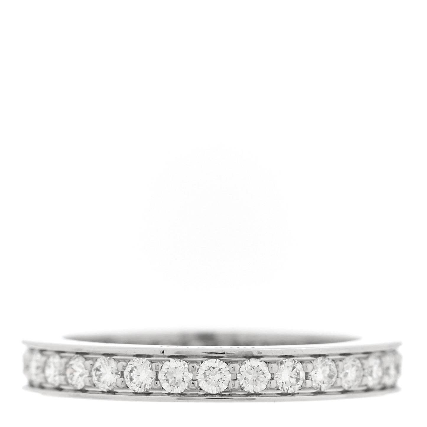 Platinum Diamond .34ctw Ballerine Eternity Band Ring 46 3.75