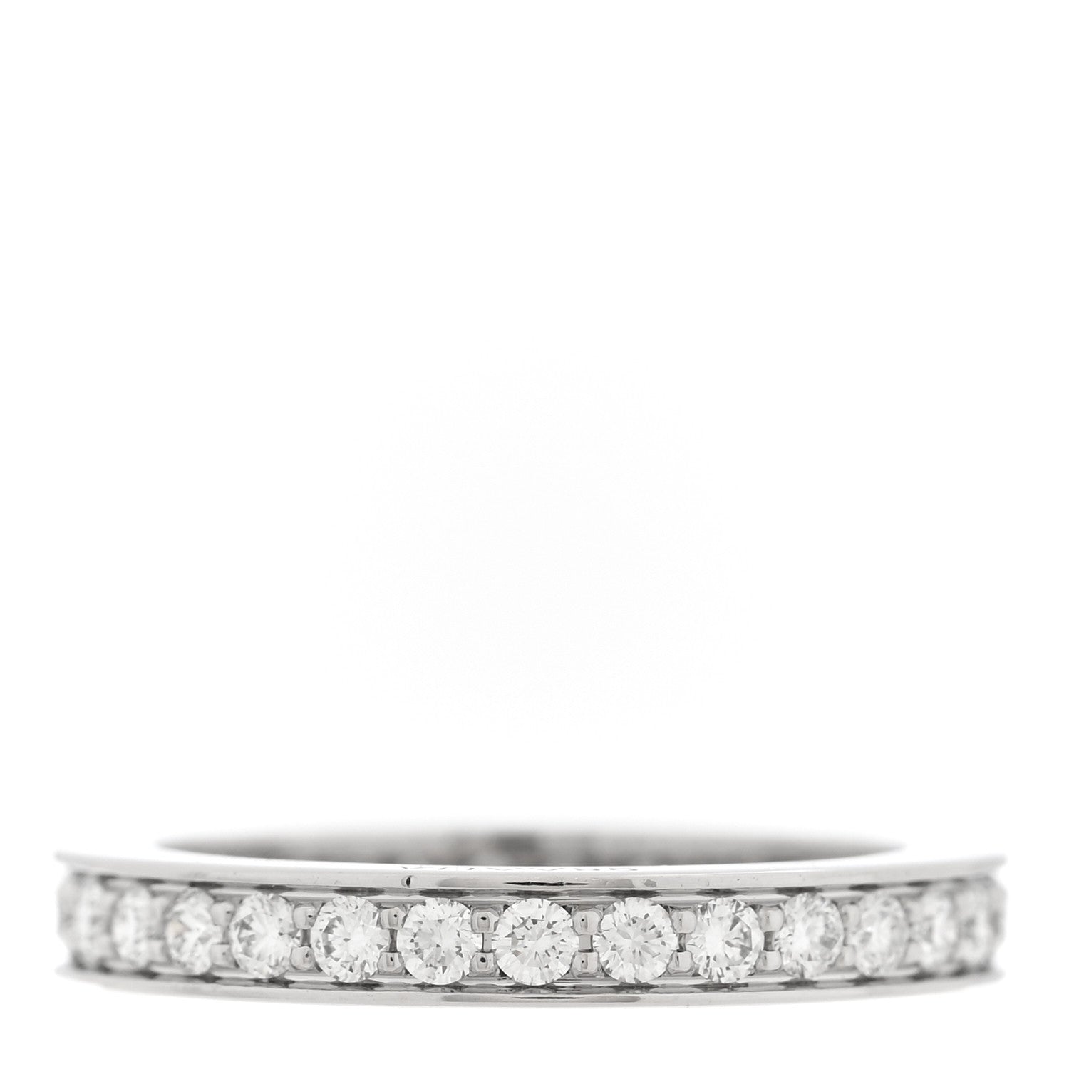 Cartier Platinum Diamond .34ctw Ballerine Eternity Band Ring 46 3.75 1 of 5