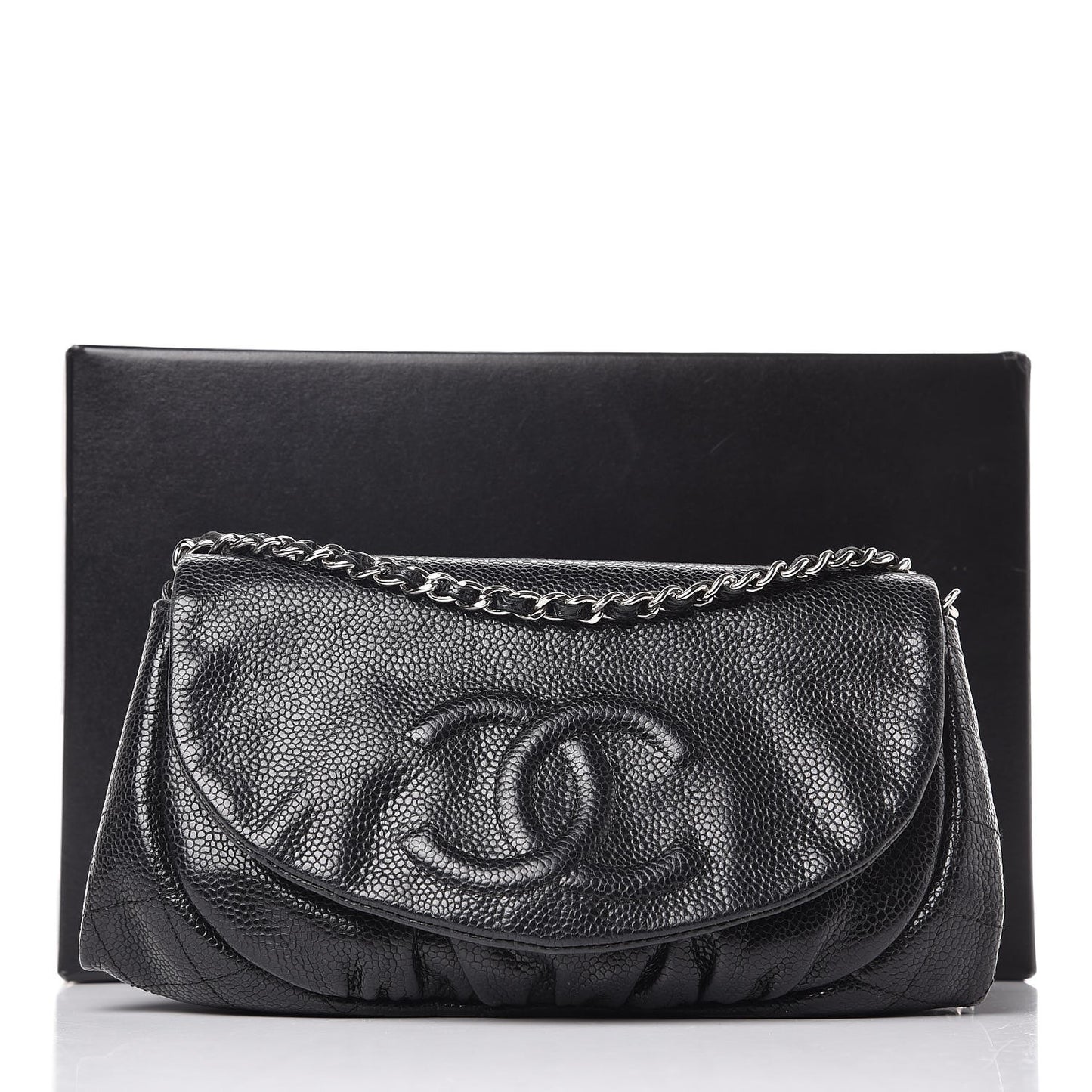Caviar Half Moon Wallet On Chain WOC Black