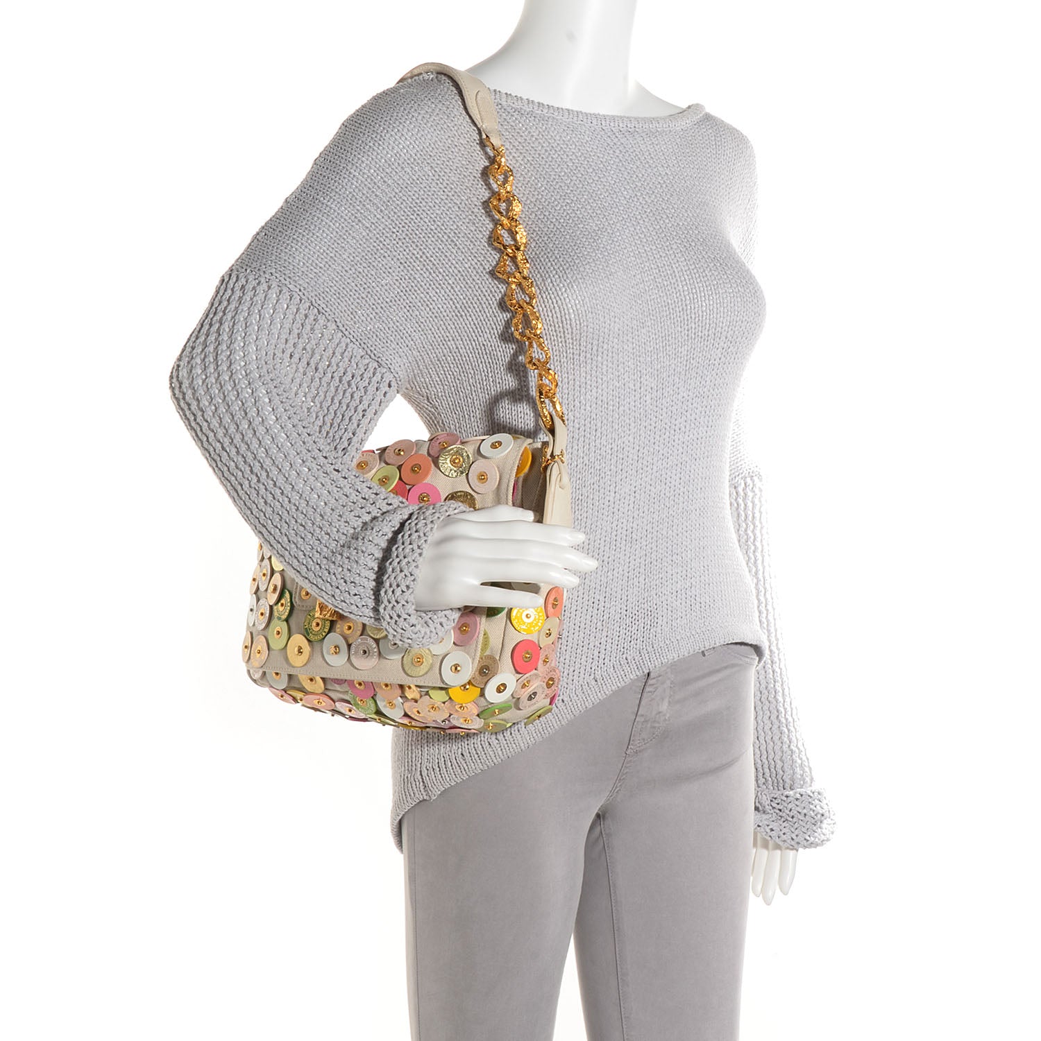 Louis Vuitton Polka Dot Fleurs Viviane Bag 2 of 9